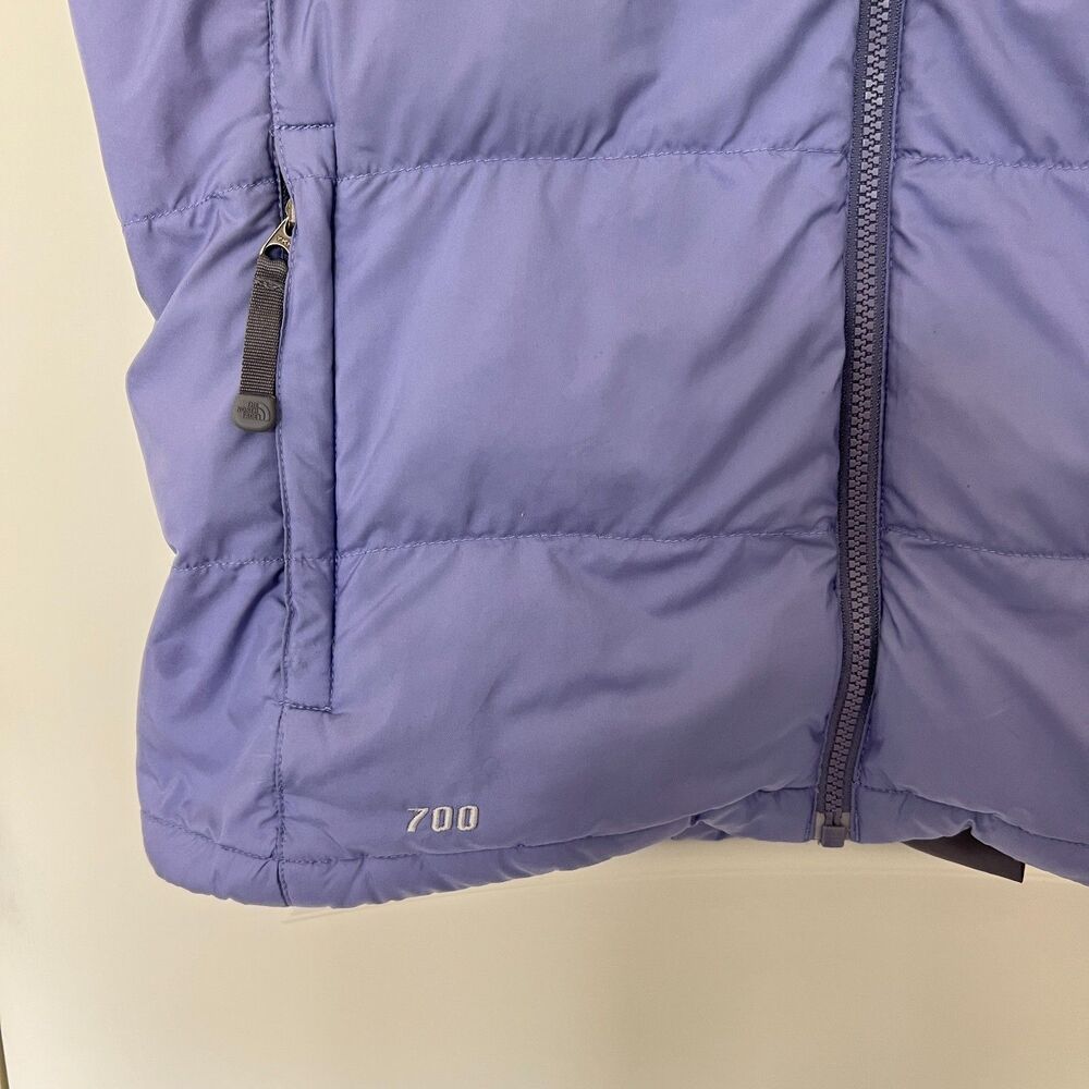 The North Face Down 700 Fill Puffer Vest Women's M Purple In Great Condition - Picture 2 of 6